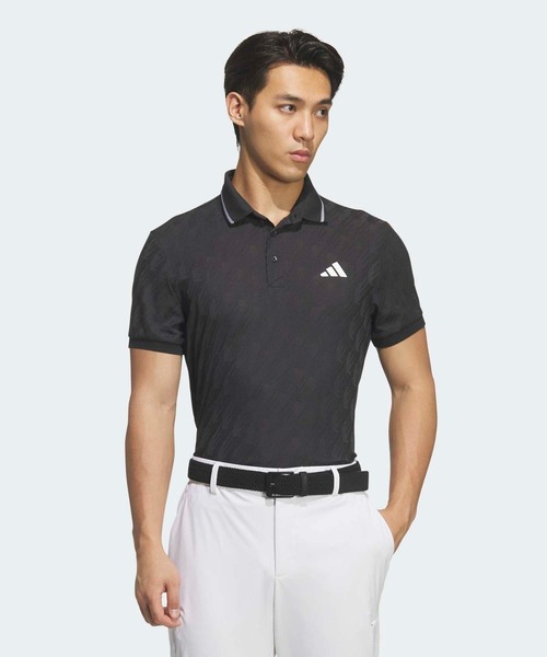 adidas（アディダス） ポロシャツ ジャカード 半袖ポロ「adidas Golf