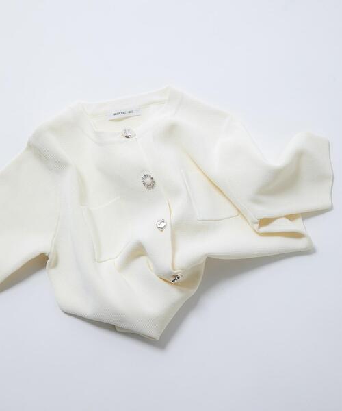 CITYSHOP / シティショップ | 2022AW | ROUTINE KNIT JACKET ニットジャケット カーディガン | オフホワイト | レディース CITYSHOP / シティショップ | 2022AW | ROUTINE KNIT JACKET ニット
