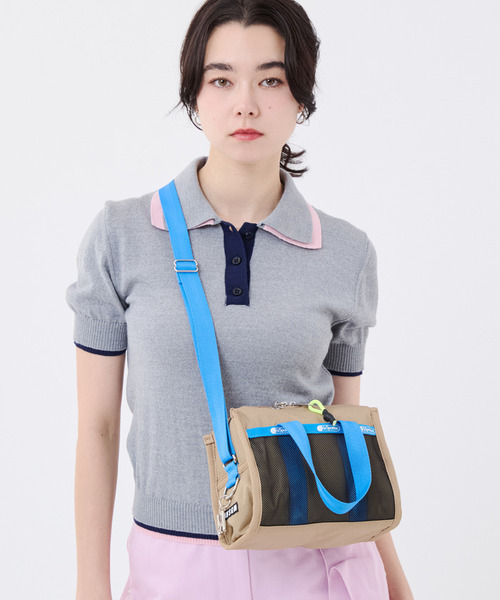 ショルダーバッグ バッグ MSGM METRO XBODY メトロカーキ/ブルー レディース