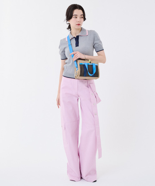 ショルダーバッグ バッグ MSGM METRO XBODY メトロカーキ/ブルー レディース