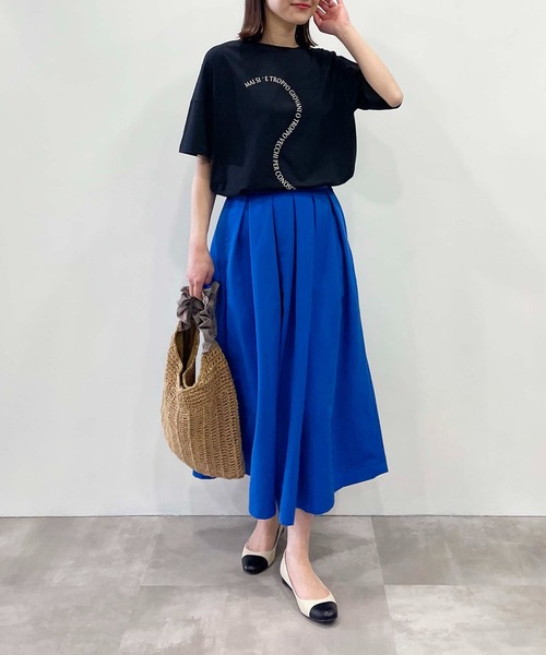 「LUGIVA」 半袖Tシャツ M グレイッシュベージュ レディース_画像3
