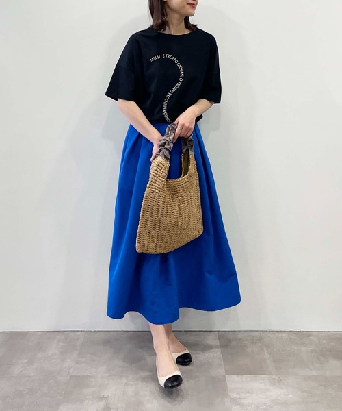 「LUGIVA」 半袖Tシャツ M グレイッシュベージュ レディース_画像6
