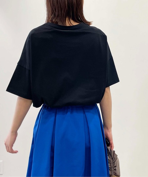 「LUGIVA」 半袖Tシャツ M グレイッシュベージュ レディース_画像9