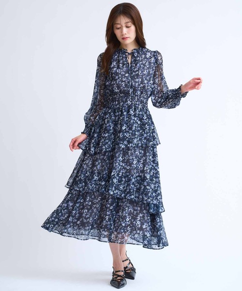 「NOELA」 長袖ワンピース M ブラック レディースの画像