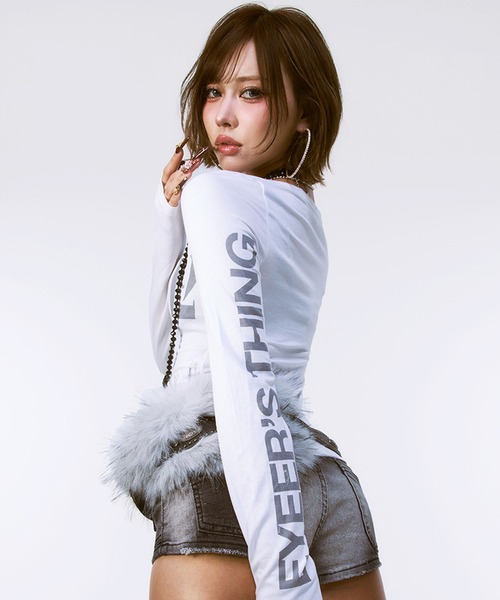 tシャツ EYEERブランド直輸入正規品/02 ロゴ ボタン ロング スリーブ