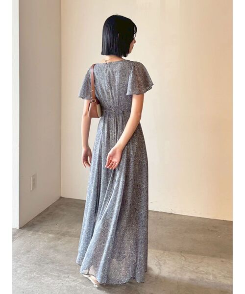 LAGUNAMOON フローラルカシュクールワンピース 【夏服】【半袖】 LAGUNAMOON（ラグナムーン） ワンピース 半袖 フローラルカシュクール