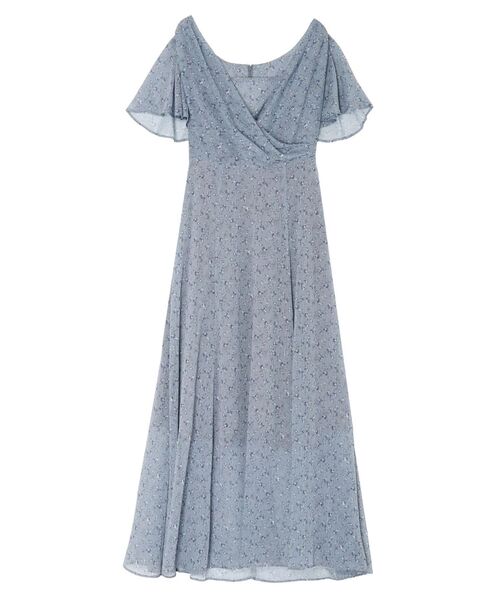 LAGUNAMOON フローラルカシュクールワンピース 【夏服】【半袖】 LAGUNAMOON（ラグナムーン） ワンピース 半袖 フローラルカシュクール