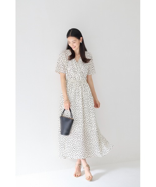 M.deux（エムドゥ） ワンピース 半袖 プリントカシュクール女神