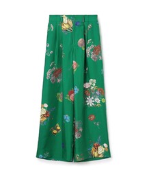 CABaN ボタニカルサテンパンツ　Sサイズ CABaN（キャバン） ワイドパンツ パンツ シルク BOUQUETプリント 2