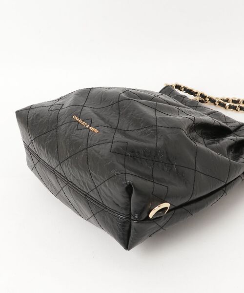 CHARLES & KEITH ブラックトートバッグ CHARLES ＆ KEITH（チャールズ&キース） 「CHARLES & KEITH」 トート
