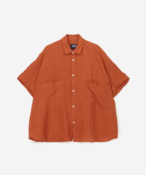 シャツ GALLEGO DESPORTES | オーバーサイズ 半袖ポケットシャツ MEN メンズの画像