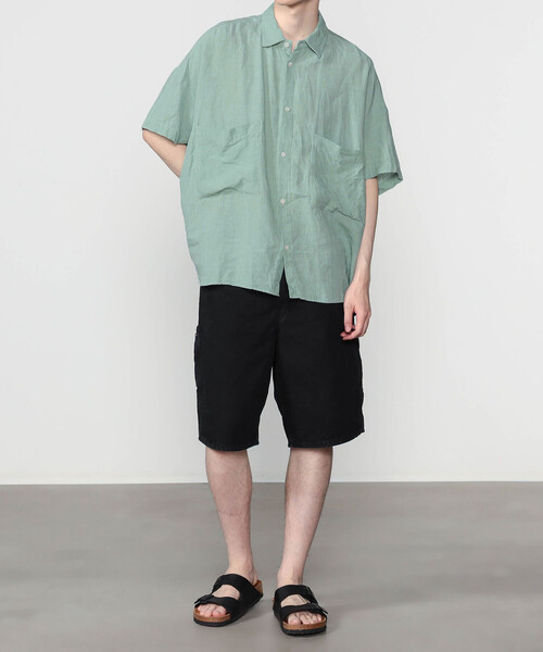 シャツ GALLEGO DESPORTES | オーバーサイズ 半袖ポケットシャツ MEN メンズの画像