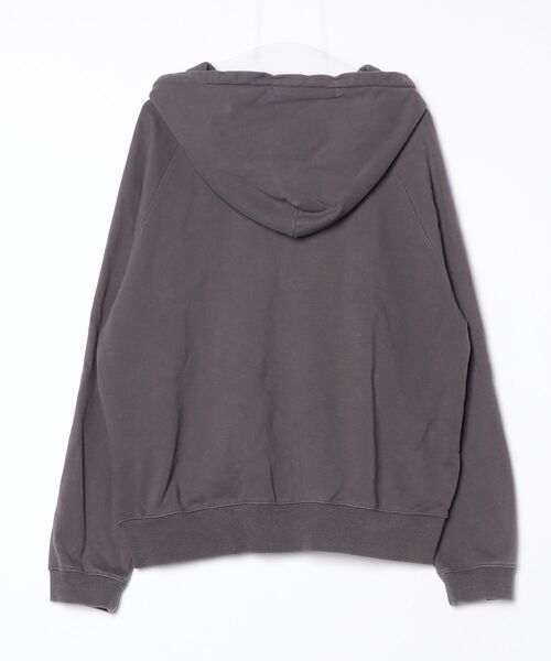 「AIVER」 ジップアップパーカー SMALL チャコールグレー メンズ_画像2