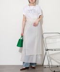 ワンピース 夏 シアーキャミワンピ スカートセットの詳細画像2