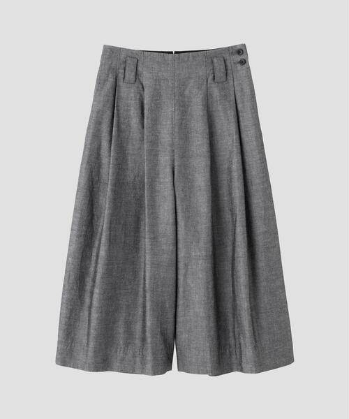 ワイドパンツ パンツ COTTON RAMIE CHAMBRAY レディースの画像