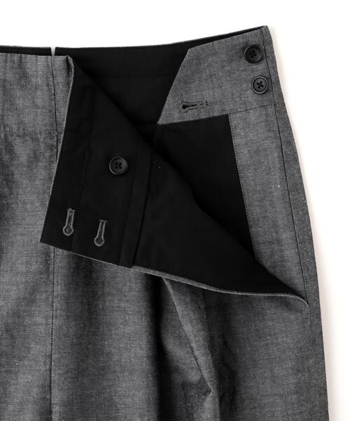 ワイドパンツ パンツ COTTON RAMIE CHAMBRAY レディースの画像