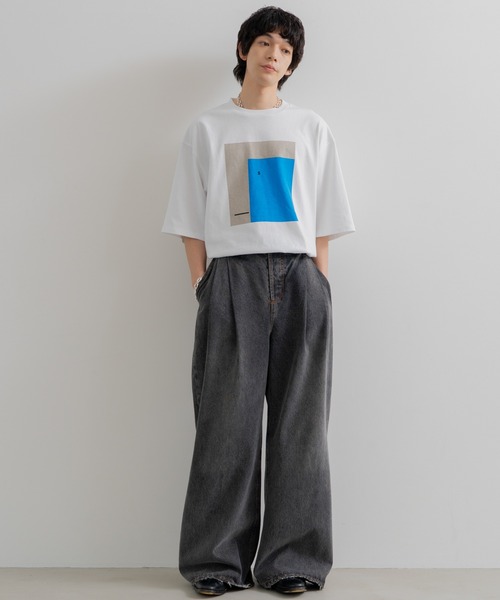 「SINSS」 半袖Tシャツ SMALL ブラック メンズ_画像5