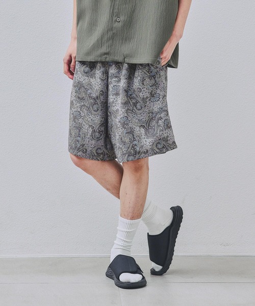 ワイドパンツ ハーフパンツ パンツ 短パン コレラクショーツ柄TR / 740729 メンズ | LAKOLE | 06