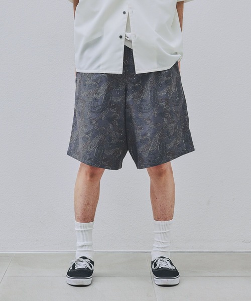 ワイドパンツ ハーフパンツ パンツ 短パン コレラクショーツ柄TR / 740729 メンズ | LAKOLE | 09