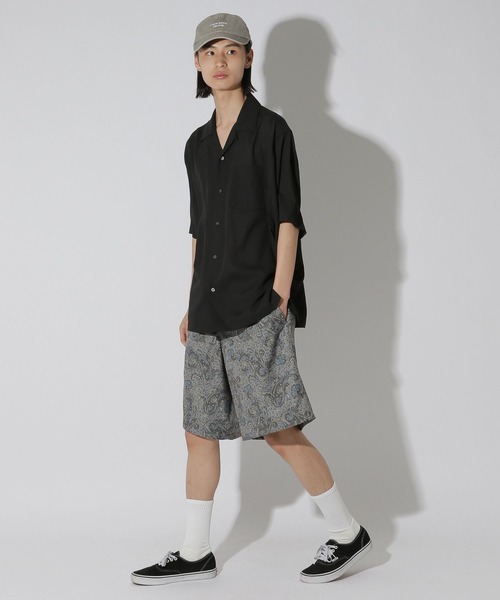 ワイドパンツ ハーフパンツ パンツ 短パン コレラクショーツ柄TR / 740729 メンズ | LAKOLE | 14