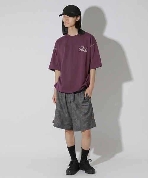 ワイドパンツ ハーフパンツ パンツ 短パン コレラクショーツ柄TR / 740729 メンズ | LAKOLE | 19