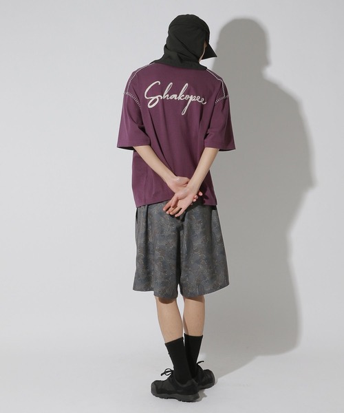 ワイドパンツ ハーフパンツ パンツ 短パン コレラクショーツ柄TR / 740729 メンズ | LAKOLE | 21