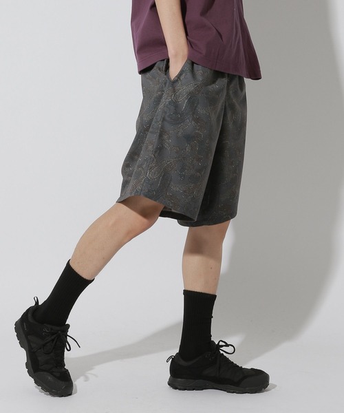 ワイドパンツ ハーフパンツ パンツ 短パン コレラクショーツ柄TR / 740729 メンズ | LAKOLE | 23