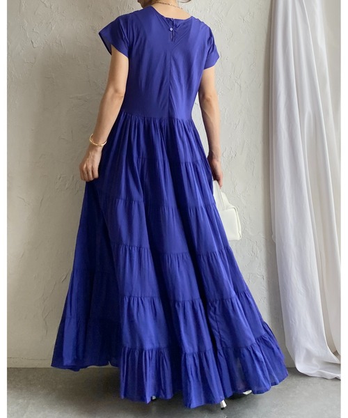 She's Closet ワンピース 夏 半袖 インド綿 コットン100% 半袖