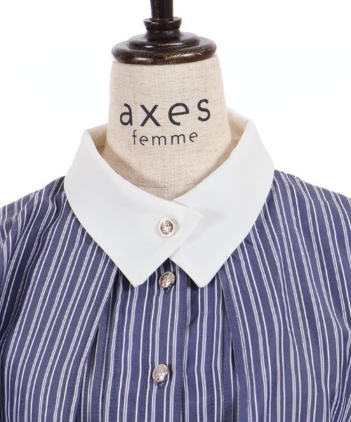 axes femme（アクシーズ ファム） ワンピース 半袖 ケープ付きバイ