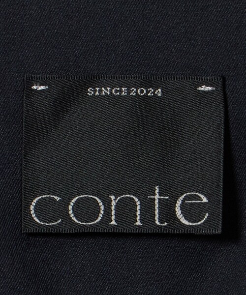 conte オールインワン 「conte」ラペル サイドポケット オールインワン