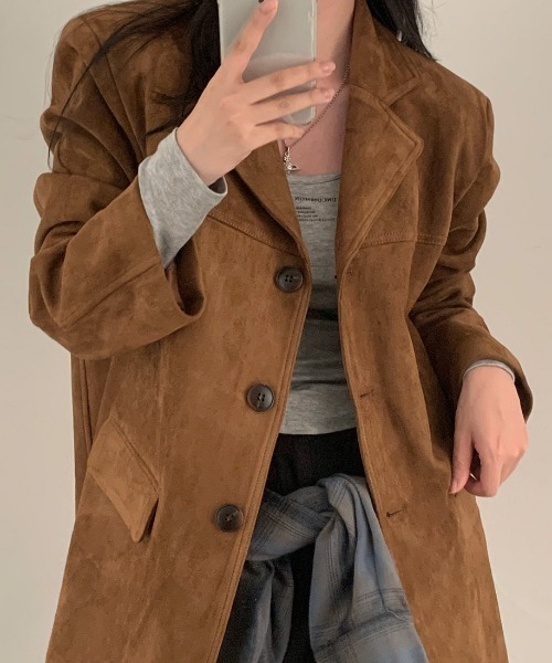 「FREE STYLISTS」 テーラードジャケット FREE キャメル レディース_画像8