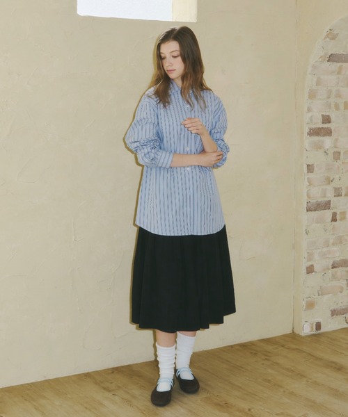 「GIUNON」 長袖シャツ FREE ブルー レディース_画像9