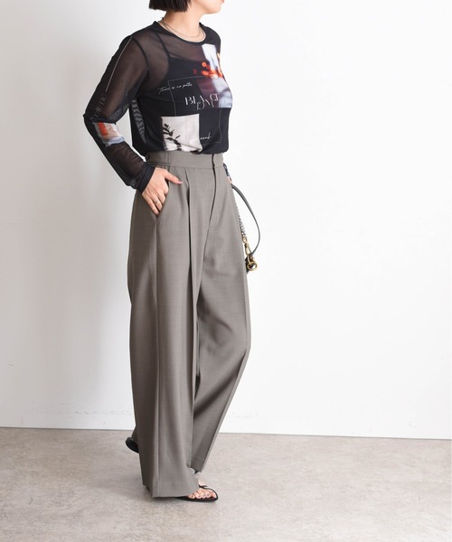 「Eimee Law」 長袖カットソー 38 ベージュ レディース_画像6