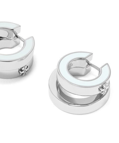 TORY BURCH（トリーバーチ） ピアス アイコン エナメル ダブルフープ