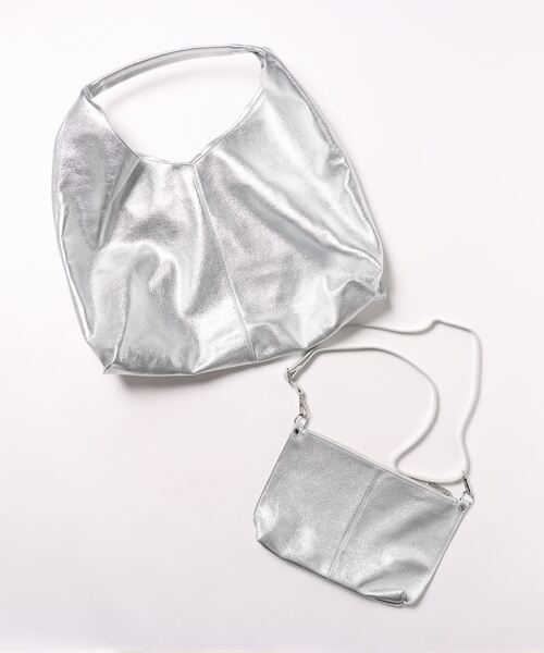 「Scrap Book」 トートバッグ FREE シルバー レディース_画像9