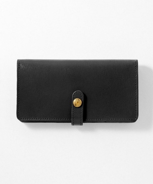 長財布 財布 「GLENROYAL/グレンロイヤル」ROUND LONG PURSE/フラップ付長財布(エンボスレザー) メンズ レディースの画像