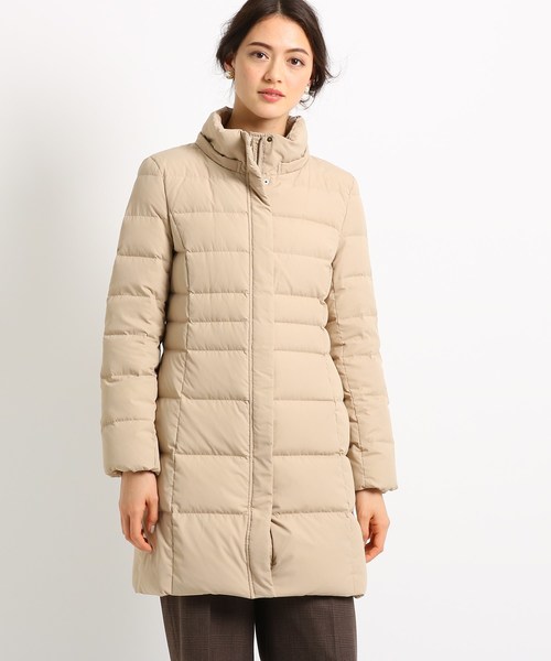 ダウン ダウンジャケット [S]【撥水加工】2WAY フーデットダウンコート 撥水加工 2WAY