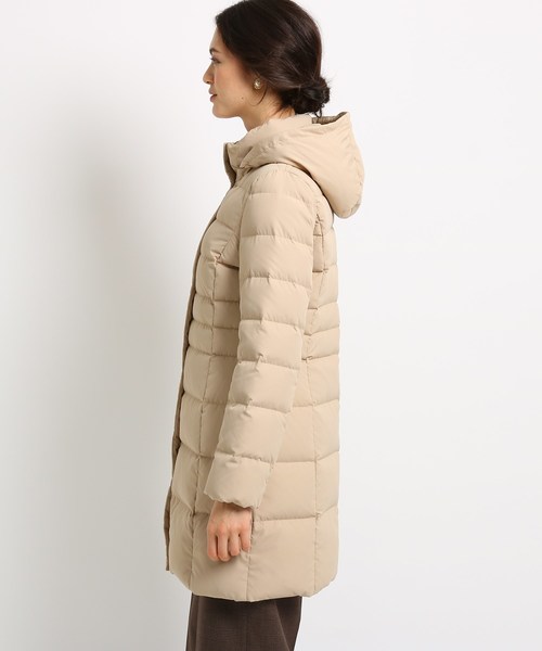 ダウン ダウンジャケット [S]【撥水加工】2WAY フーデットダウンコート 撥水加工 2WAY