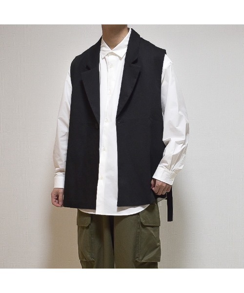 最大 オフ ベスト テーラード サイドスリット ジレ Minority ファッションインフルエンサーたいがコラボ 7 150円 Aynaelda Com