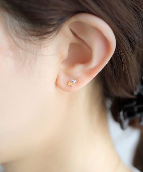 送料関税込【AMY O】Pave Cactus Studs ピアス(2色) 国内発送♪ 送料関税込【AMY O】Tiny Pave Duo Studs ピアス☆国内発送♪