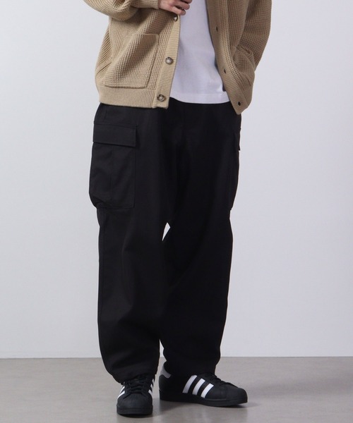 カーゴパンツ 「ストレッチ」レノマ オム カチオンニット ZIPカーゴ