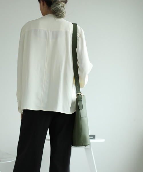 aimoha ブラウス シャツ カシュクール風 Vネック フェイク
