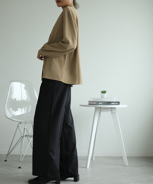 カシュクール風Vネックブラウス aimoha ブラウス シャツ カシュクール風 Vネック フェイク