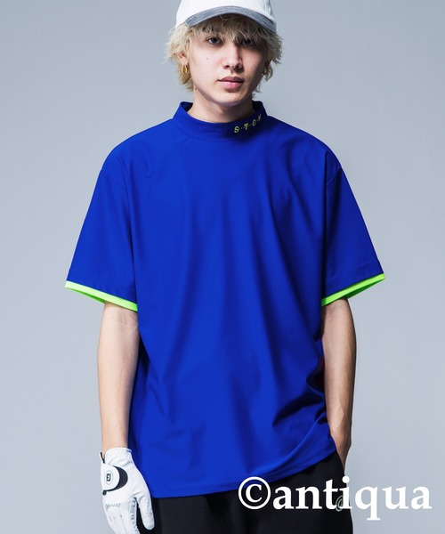antiqua tシャツ 「STCH」オーバーサイズロゴ入りトップス