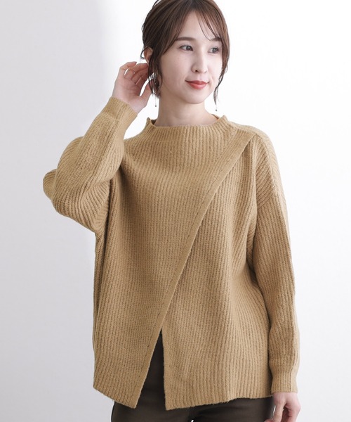 2wayクロスアシメセーター ElegChic ニット セーター 2wayクロスアシメセーター レディース
