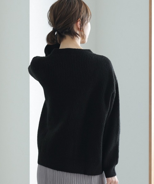ElegChic ニット セーター 2wayクロスアシメセーター レディース