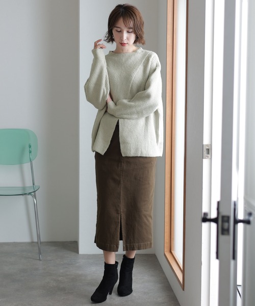 ニット セーター 2wayクロスアシメセーター レディース ElegChic ニット セーター 2wayクロスアシメセーター レディース