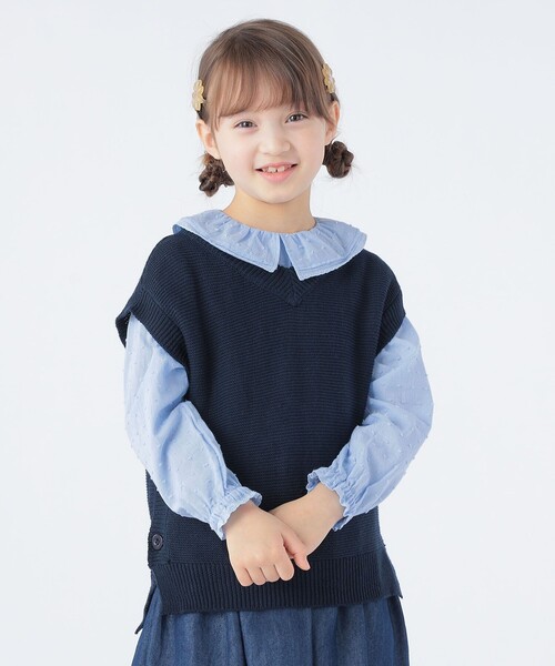 SHIPS KIDS:100〜130cm / フリル ブラウス セール】SHIPS KIDS:100～130cm / フリル ブラウス（シャツ