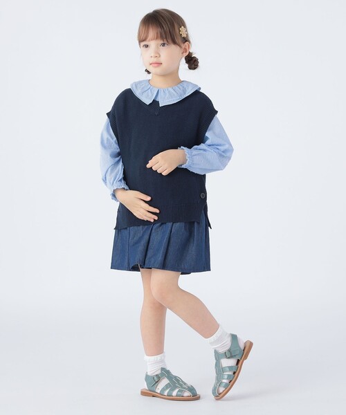SHIPS KIDS:100〜130cm / フリル ブラウス セール】SHIPS KIDS:100～130cm / フリル ブラウス（シャツ