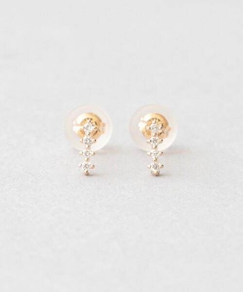 Jouete ピアス K10YG ダイヤモンド レディース : ZOZOTOWN Yahoo